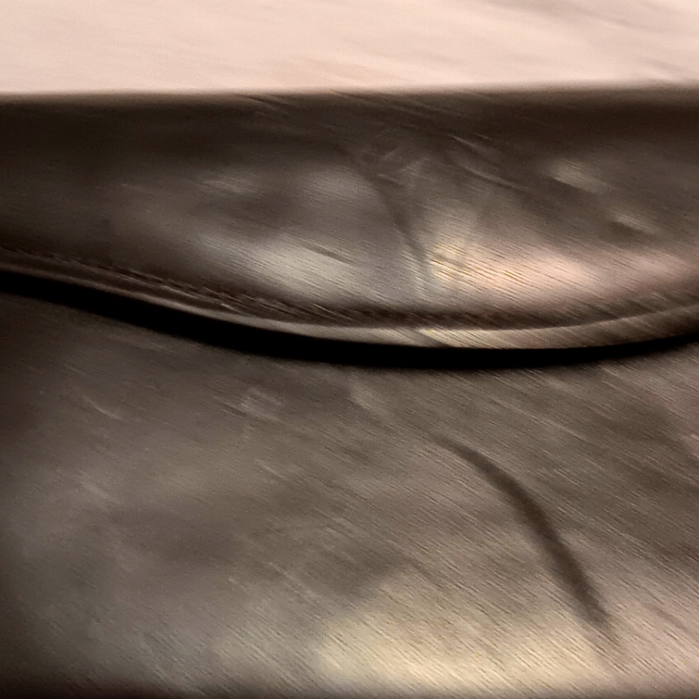 Black leather wallet w/ checkbook